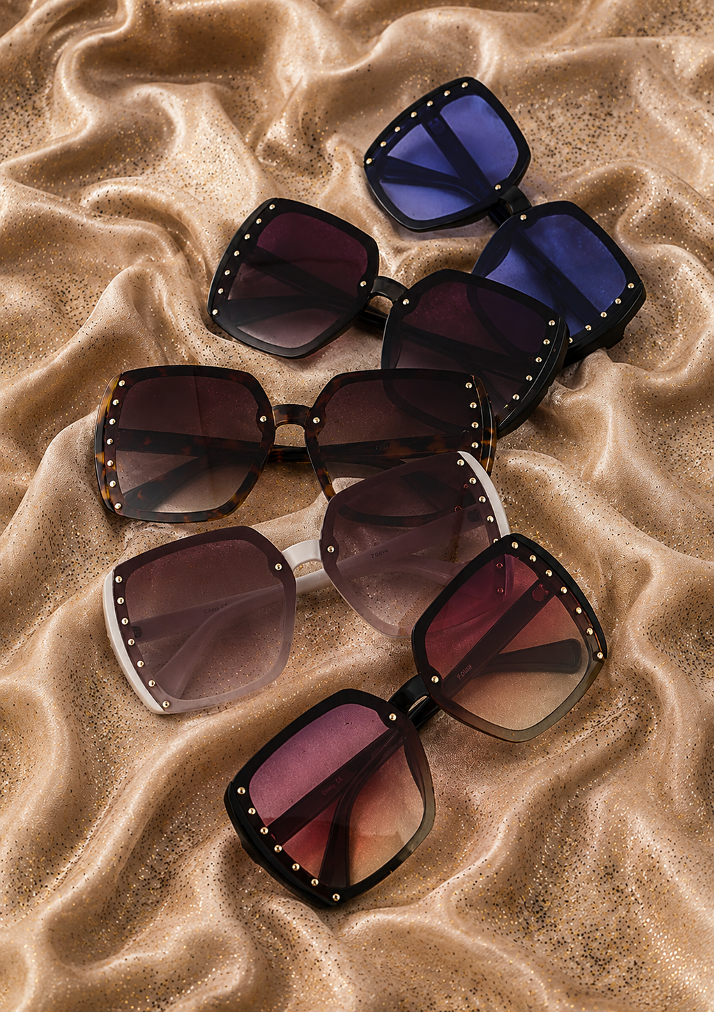 Studded Oversized Sunglasses