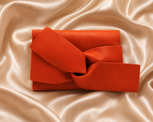 Fashion Bow Bifold Clutch