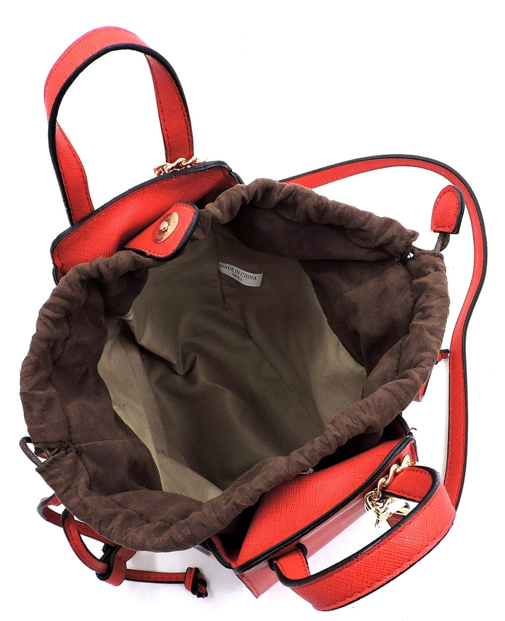 Leopard Drawstring Convertible Satchel