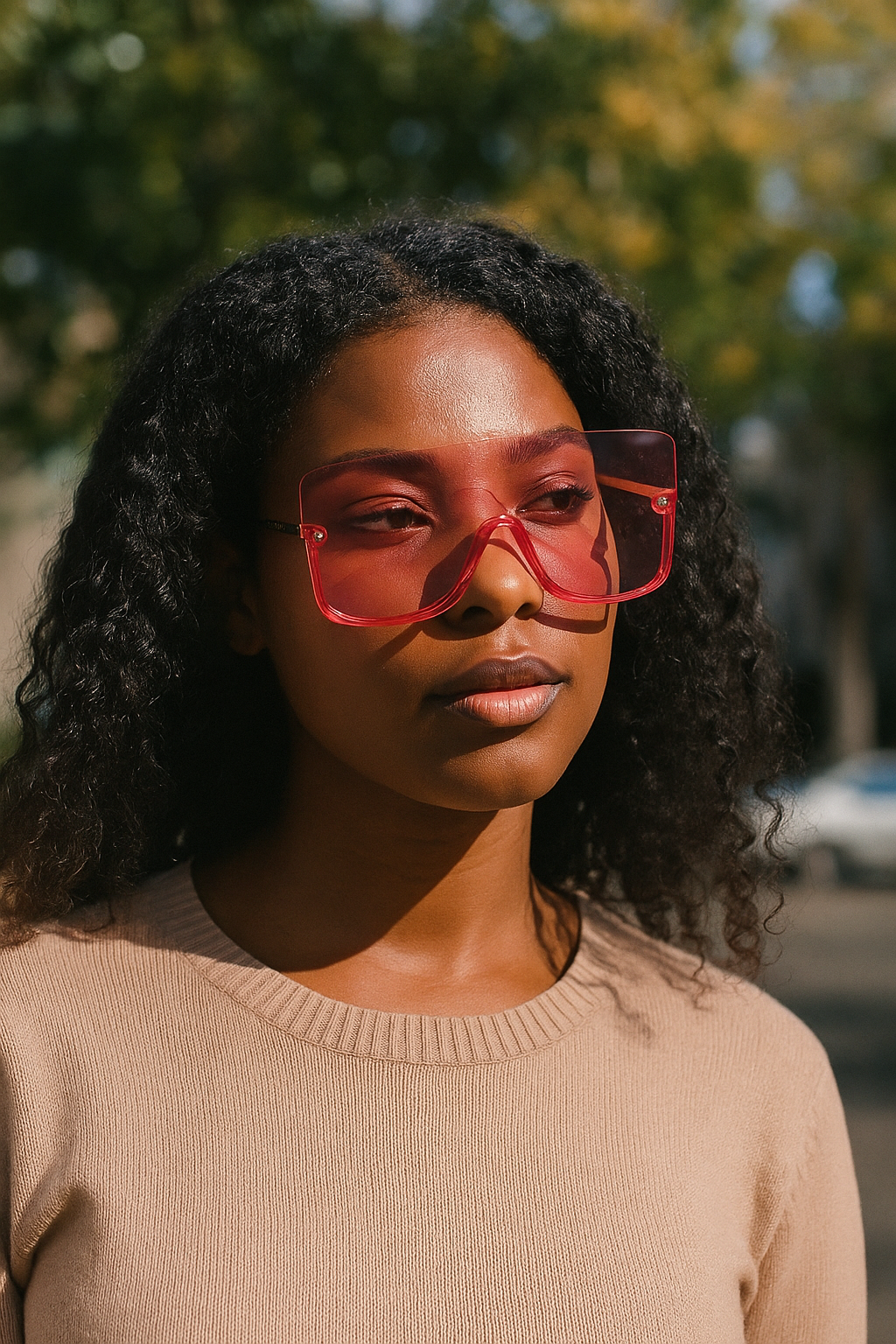Oversized Pastel Aviators